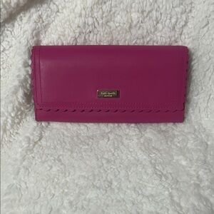 Kate Spade Fuchsia Scalloped Wallet
